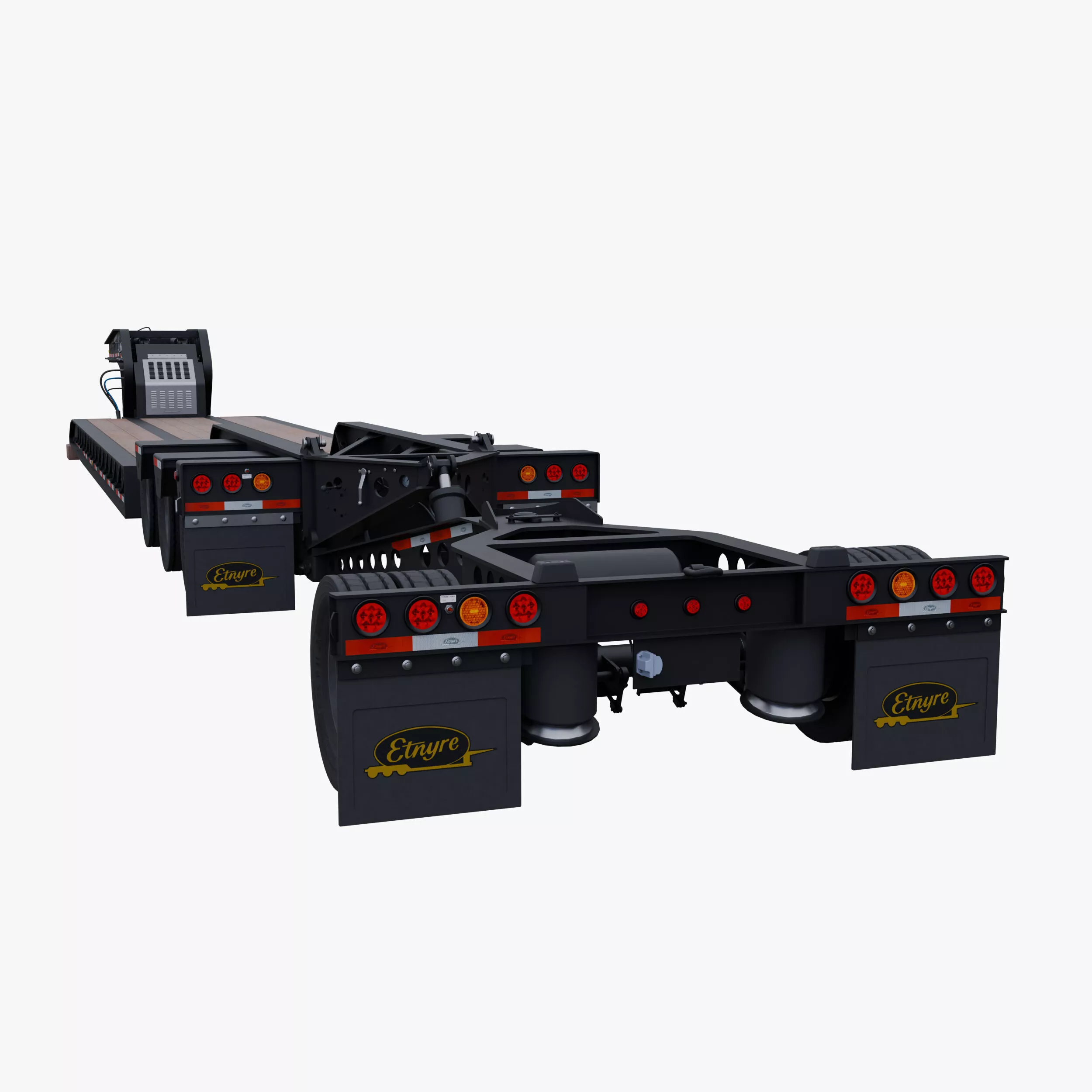 Etnyre Blackhawk Set Lightweight 55Tons Low-poly 3D model