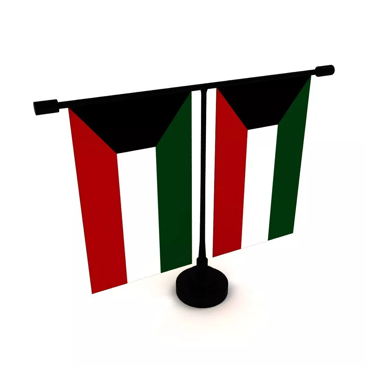 Flag of Kuwait 3D model