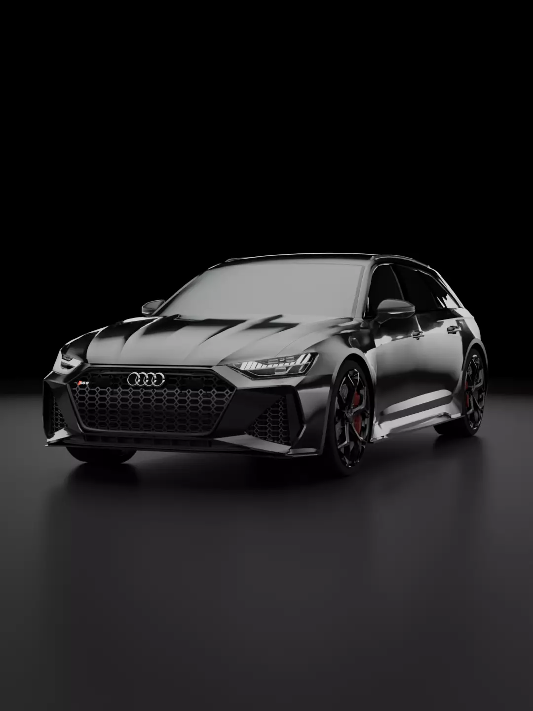 Audi RS6 Avant C8 Detailed 3D Model 3D model