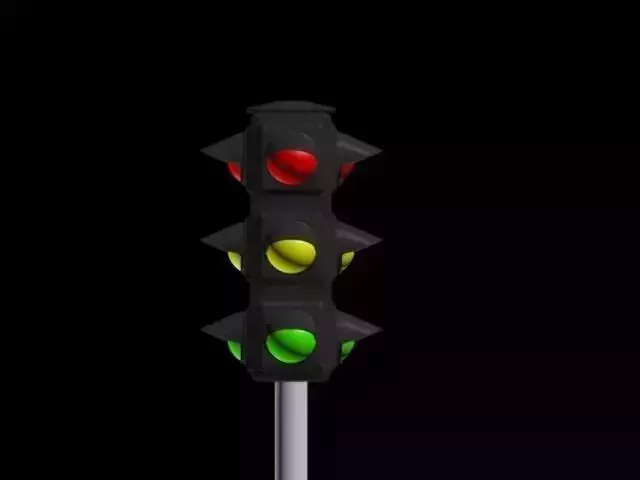 Traffic light map Free 3D model