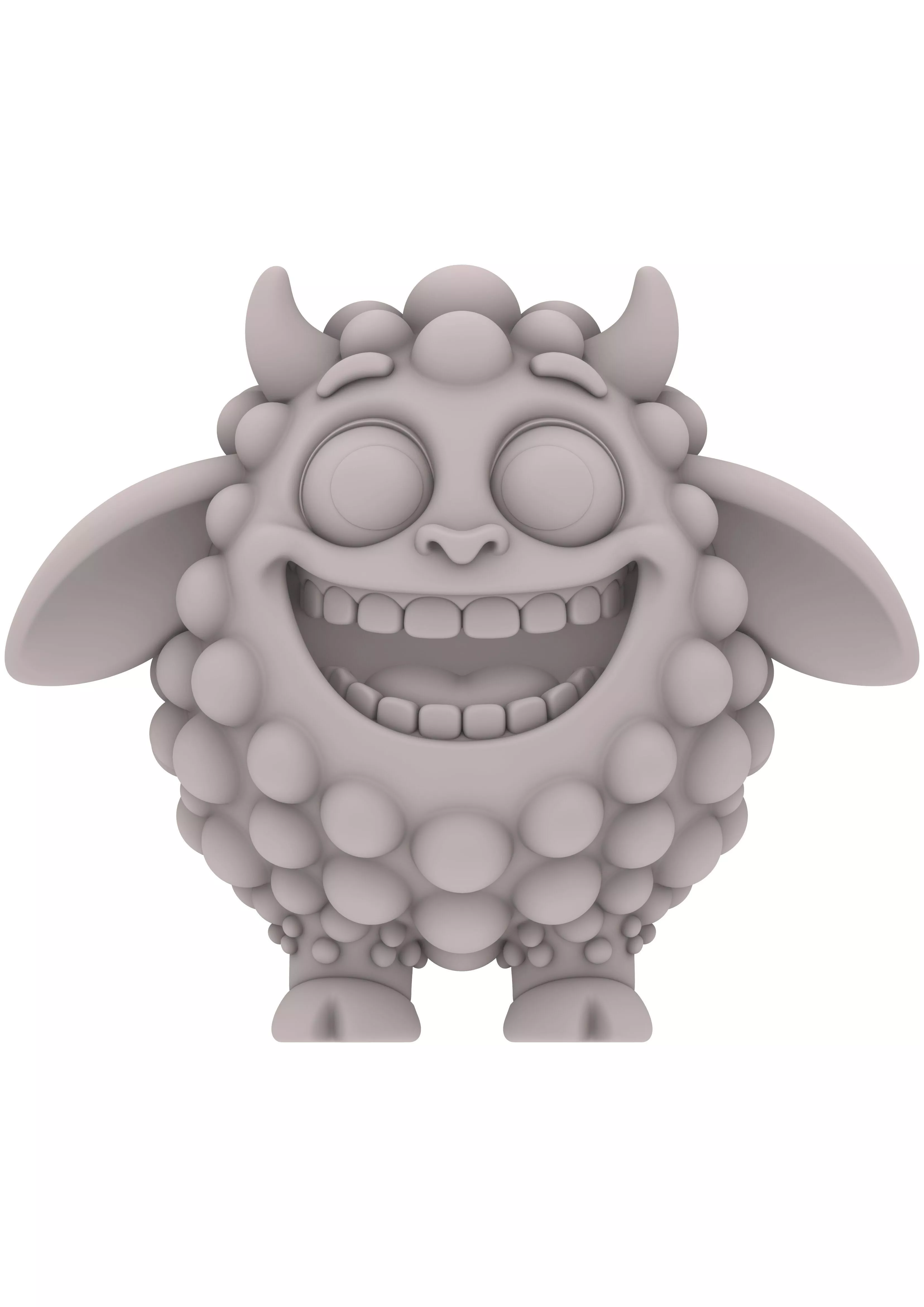 Chibi Monster Chibi Fluffy Monster 3D print model