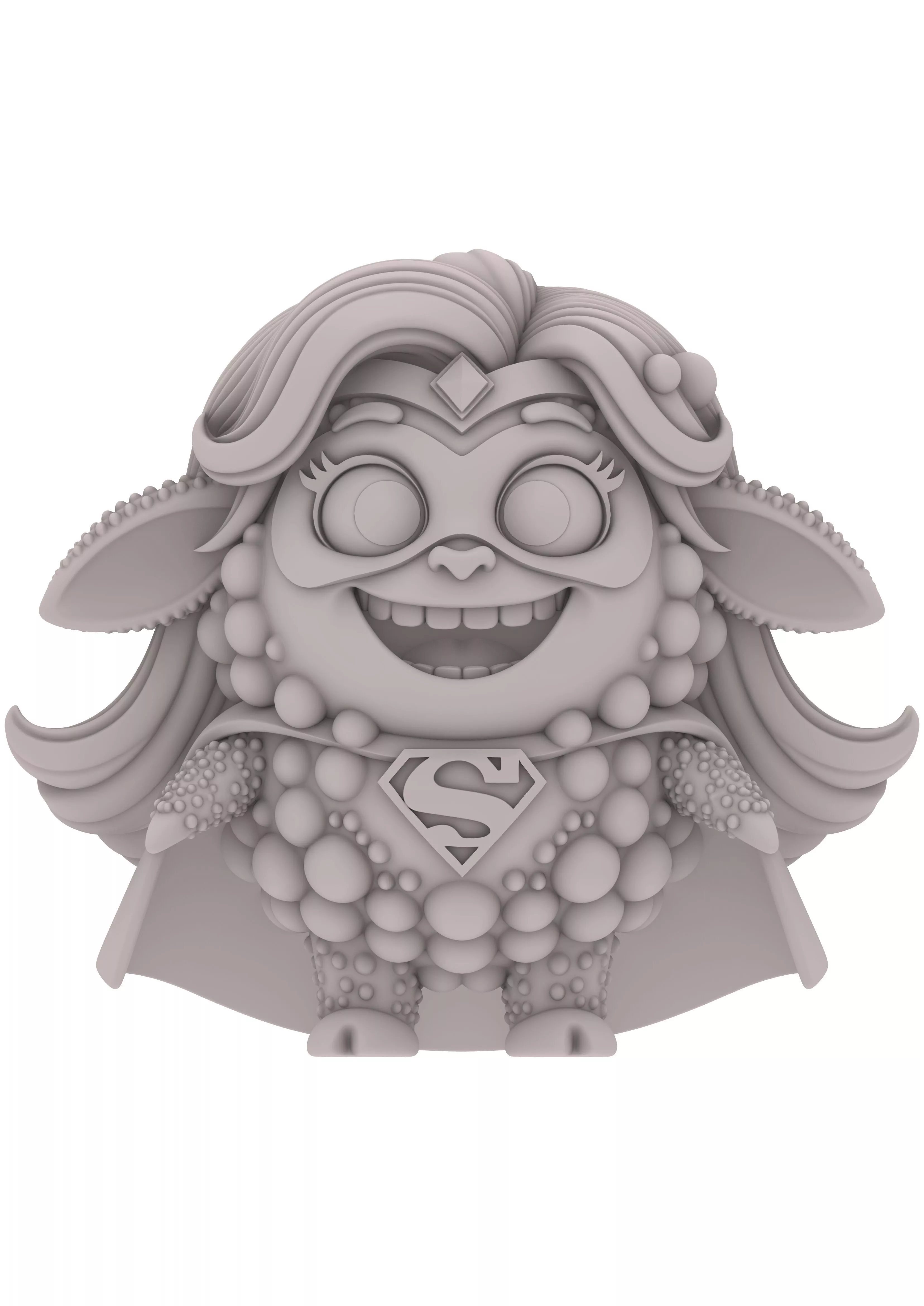 Chibi Super Sheep Chibi Superhero Sheep 3D print model