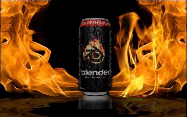 Energy drink Low-poly 3D model_0