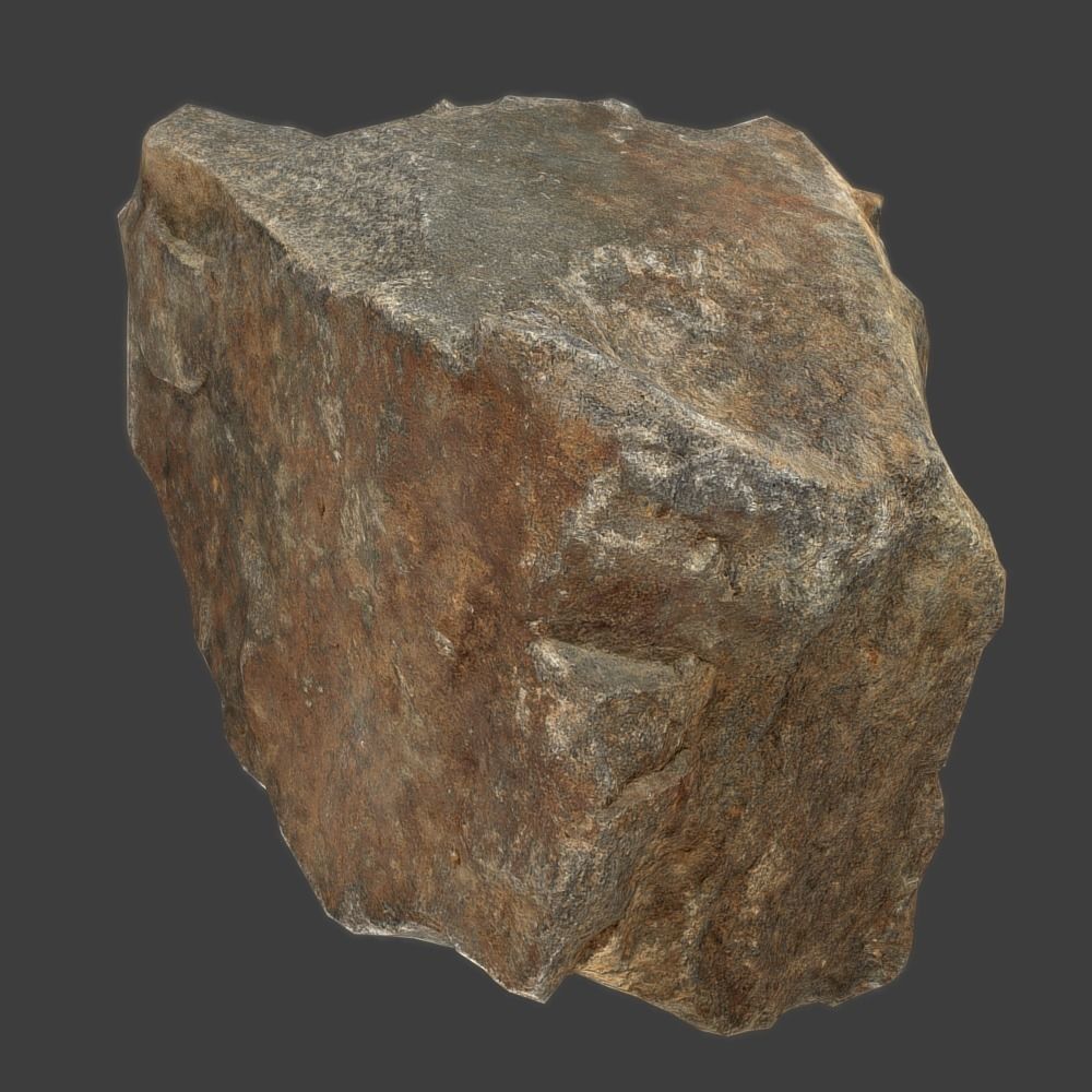 Lily Stone Low-poly 3D model_6