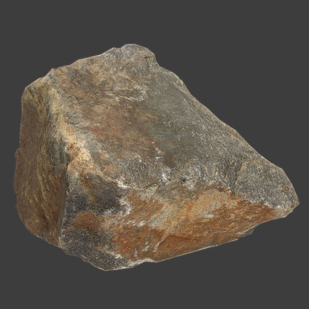 Lily Stone Low-poly 3D model_10