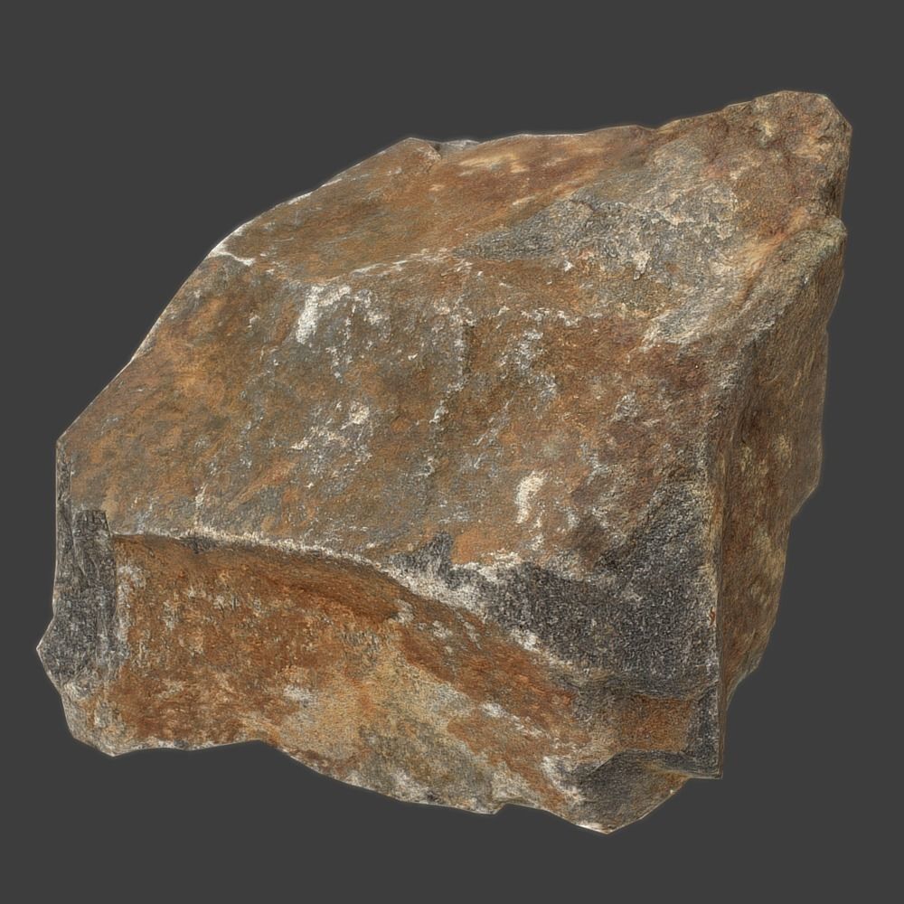 Lily Stone Low-poly 3D model_2