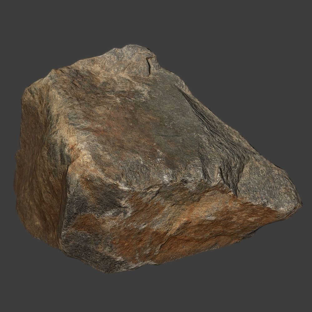 Lily Stone Low-poly 3D model_8