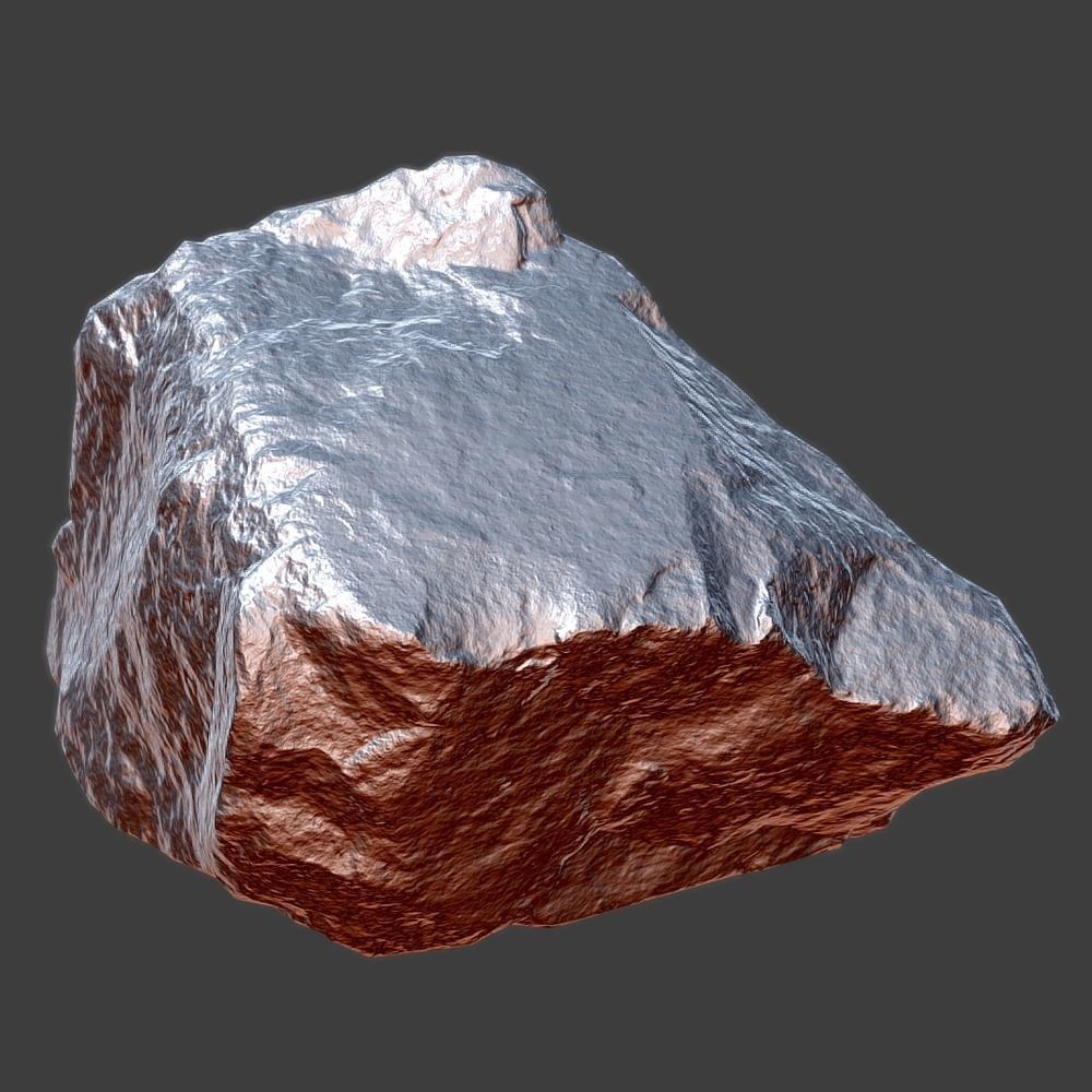 Lily Stone Low-poly 3D model_11