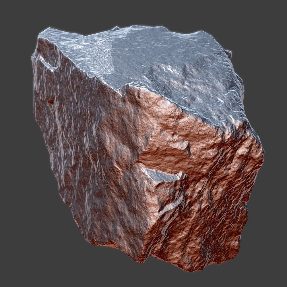 Lily Stone Low-poly 3D model_7