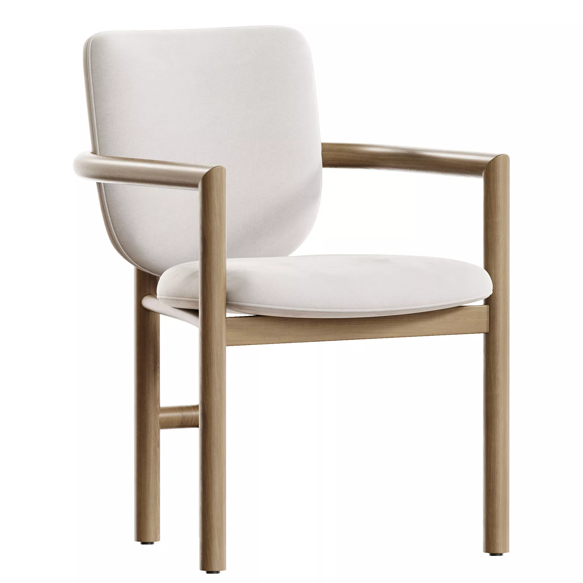Madeira Dining Chair Low-poly 3D model