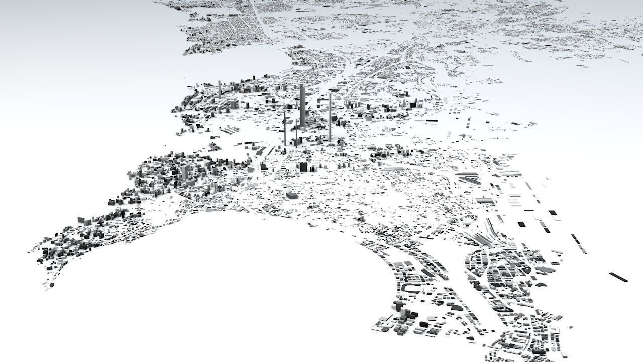 Mumbai Streets and Buildings 3D model_7