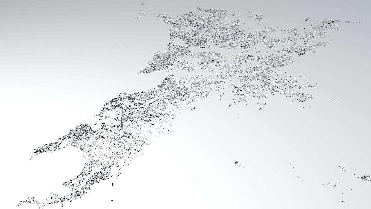Mumbai Streets and Buildings 3D model_1