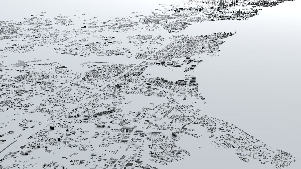 Mumbai Streets and Buildings 3D model_2