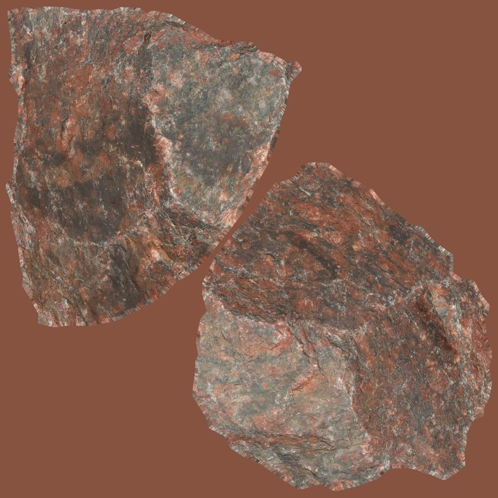 Mona Stone Low-poly 3D model_12