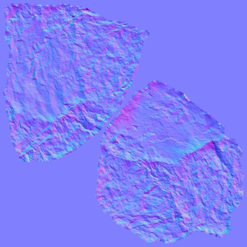 Mona Stone Low-poly 3D model_13