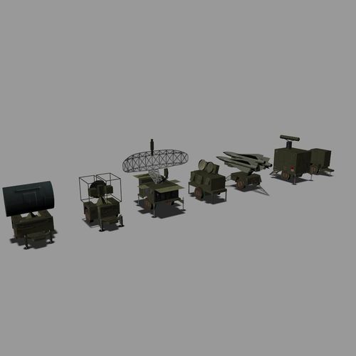 MIM-23 HAWK Low-poly 3D model