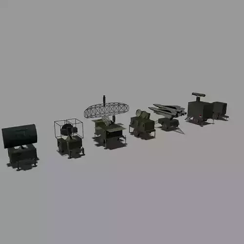 MIM-23 HAWK Low-poly 3D model