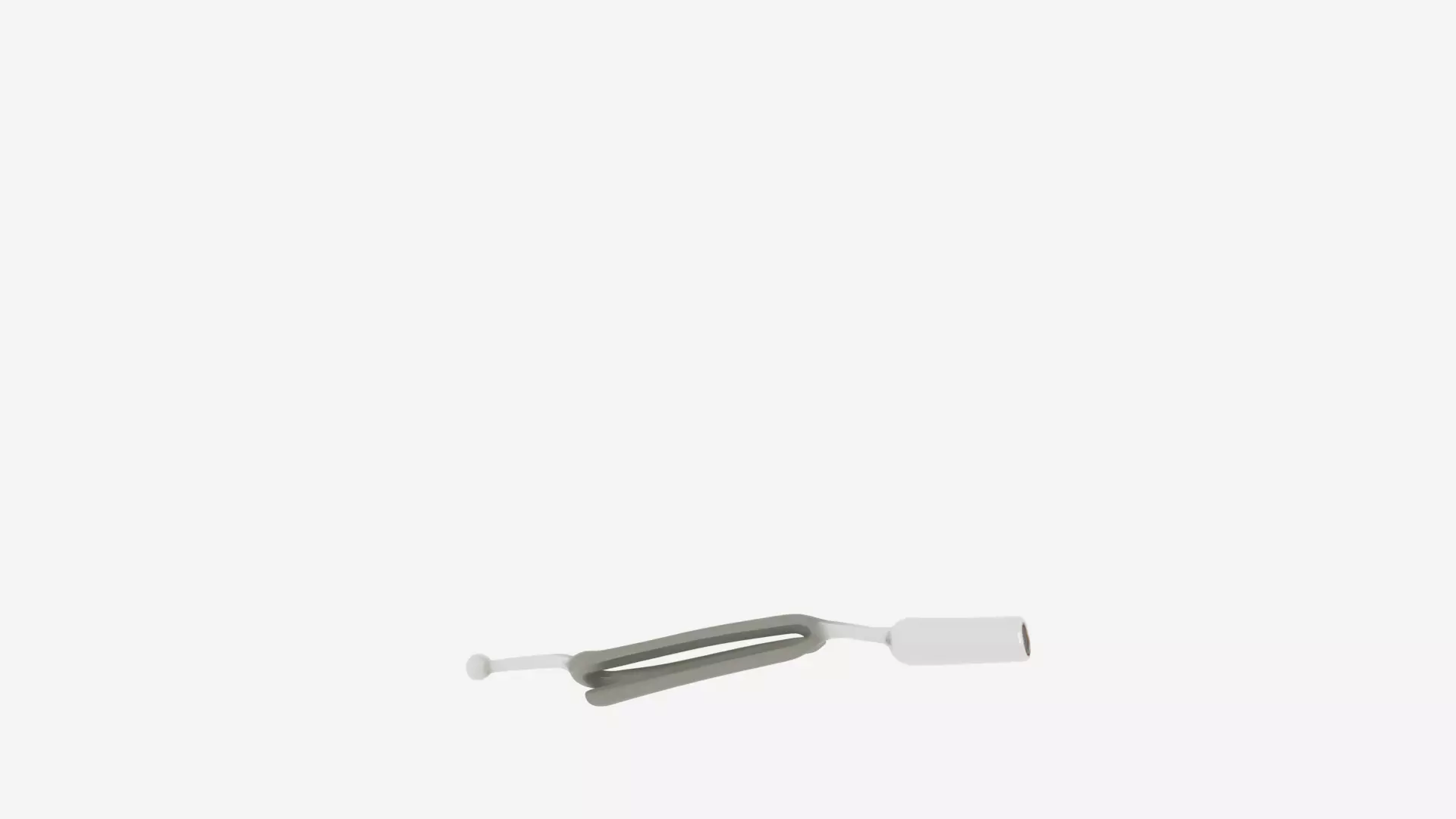 3D Model of Medical Grade Tuning Fork Weighted Ends Audiology 3D model