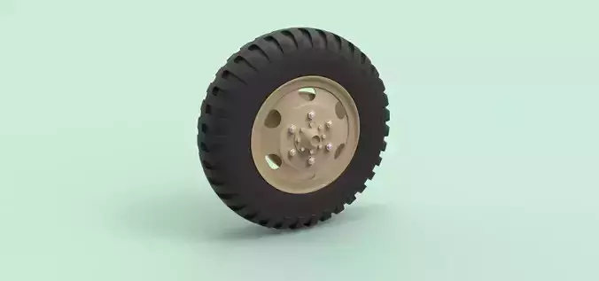 Wheel from old truck