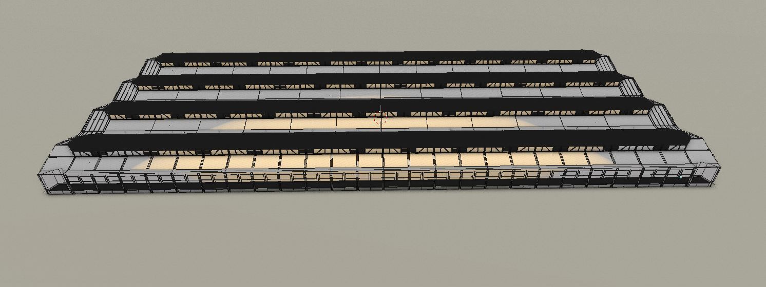 Factory Hall Interior Low-poly 3D model_11