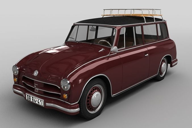 P70 Kombi 1955 3D model
