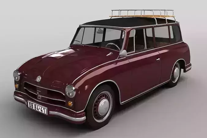 P70 Kombi 1955 3D model