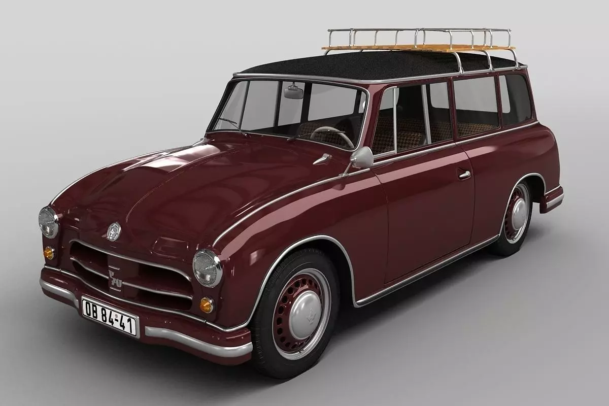 P70 Kombi 1955 3D model_0