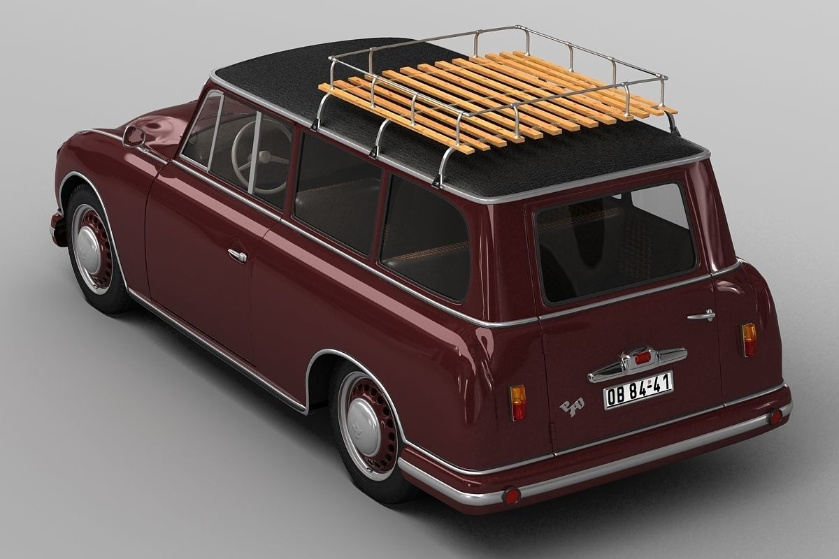 P70 Kombi 1955 3D model_2