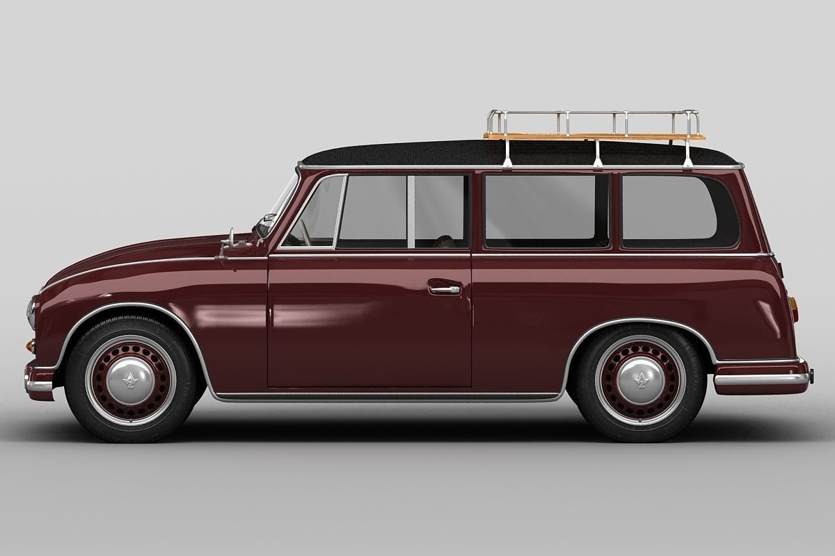 P70 Kombi 1955 3D model_1