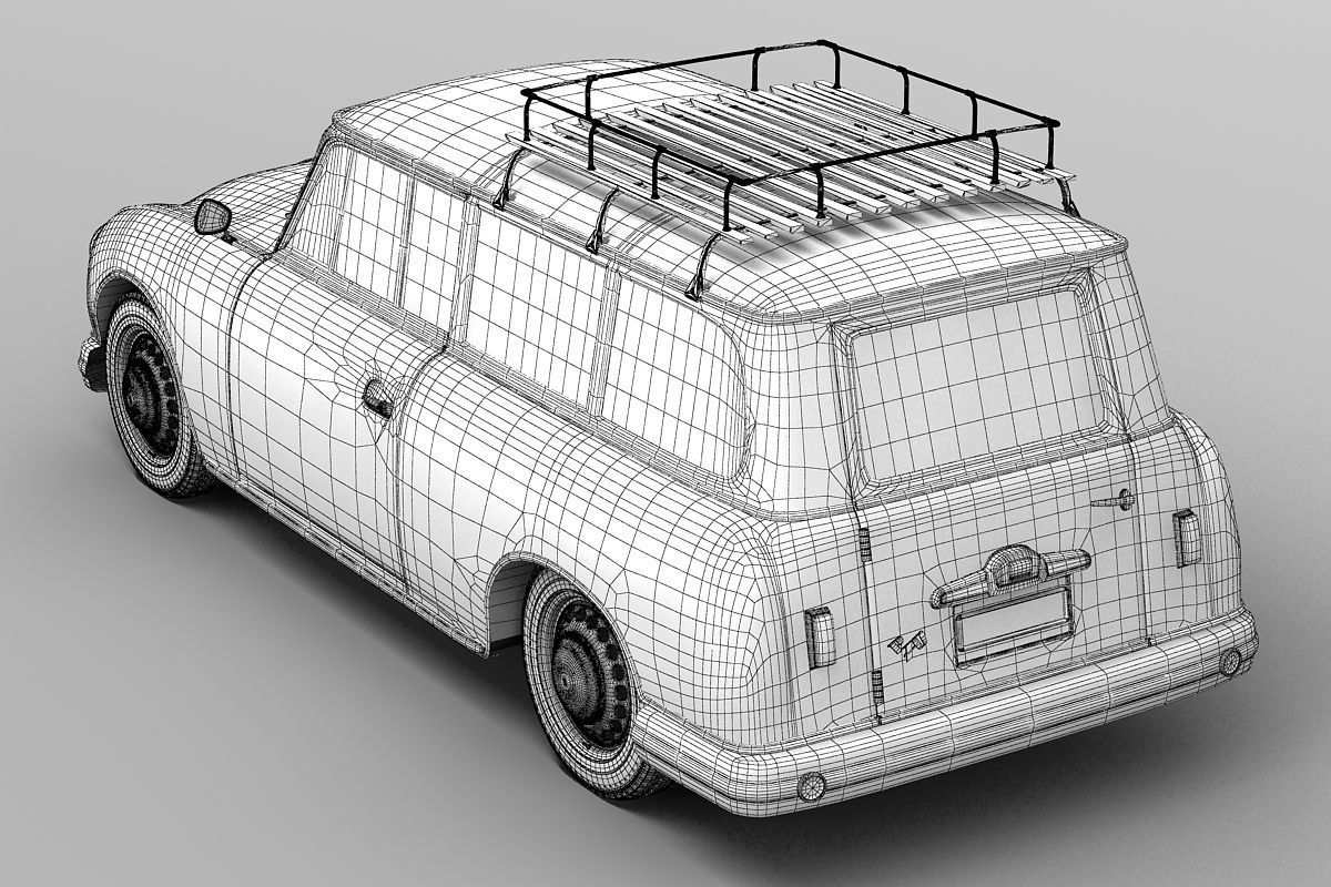 P70 Kombi 1955 3D model_7