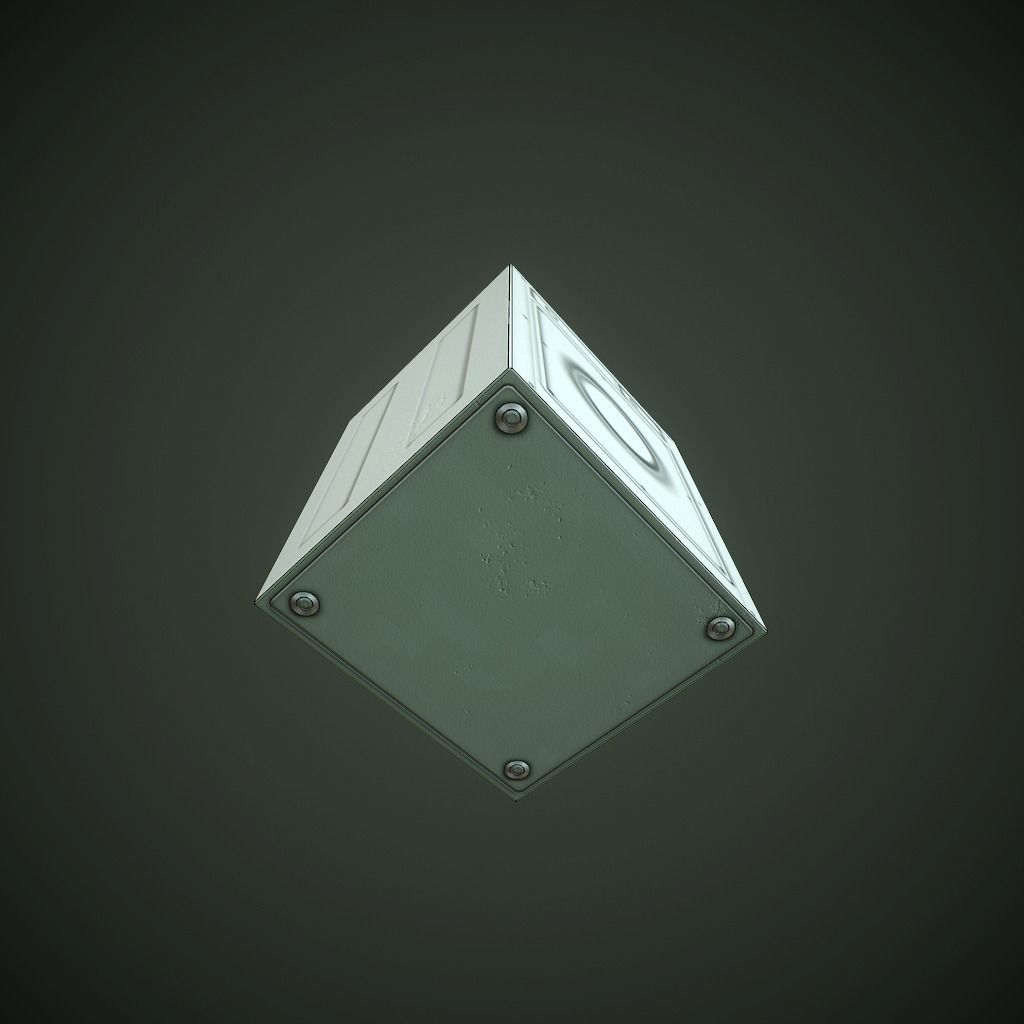 Old Washing Machine pbr Low-poly 3D model_10