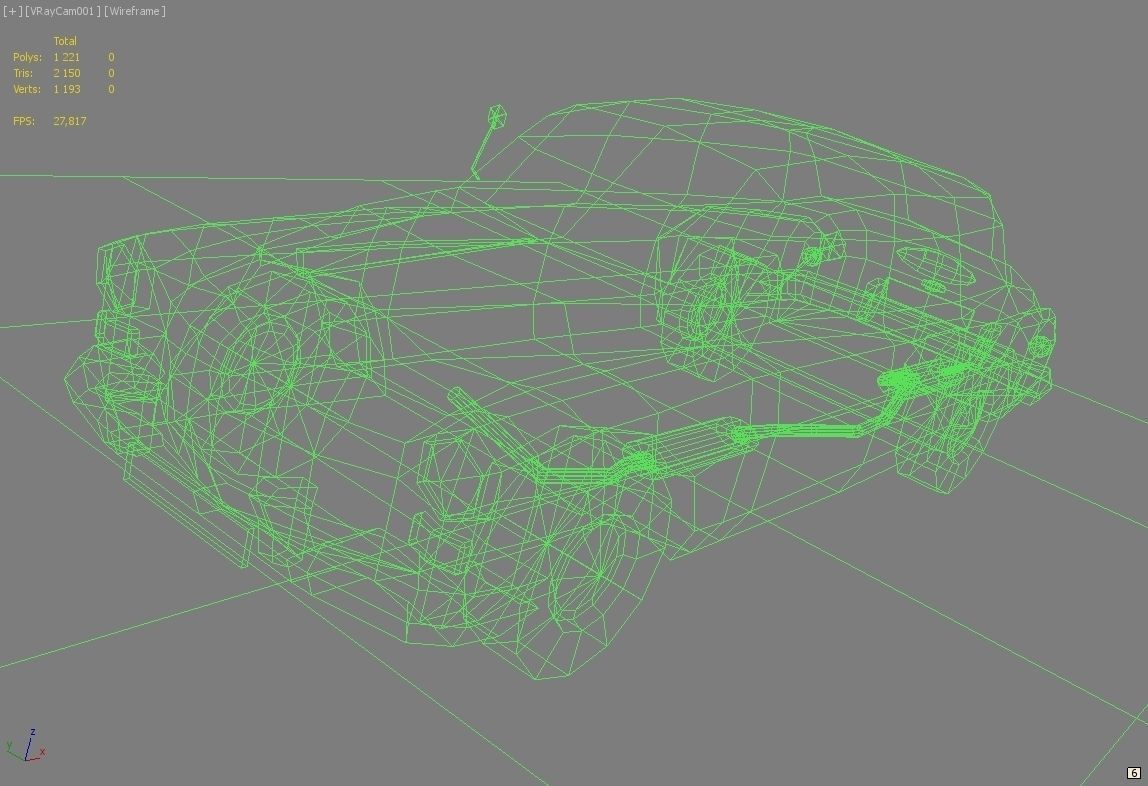 GAZ-12 ZIM Low-poly 3D model_11