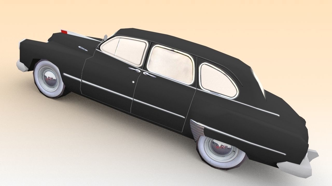 GAZ-12 ZIM Low-poly 3D model_1