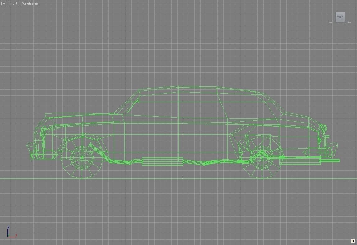 GAZ-12 ZIM Low-poly 3D model_10