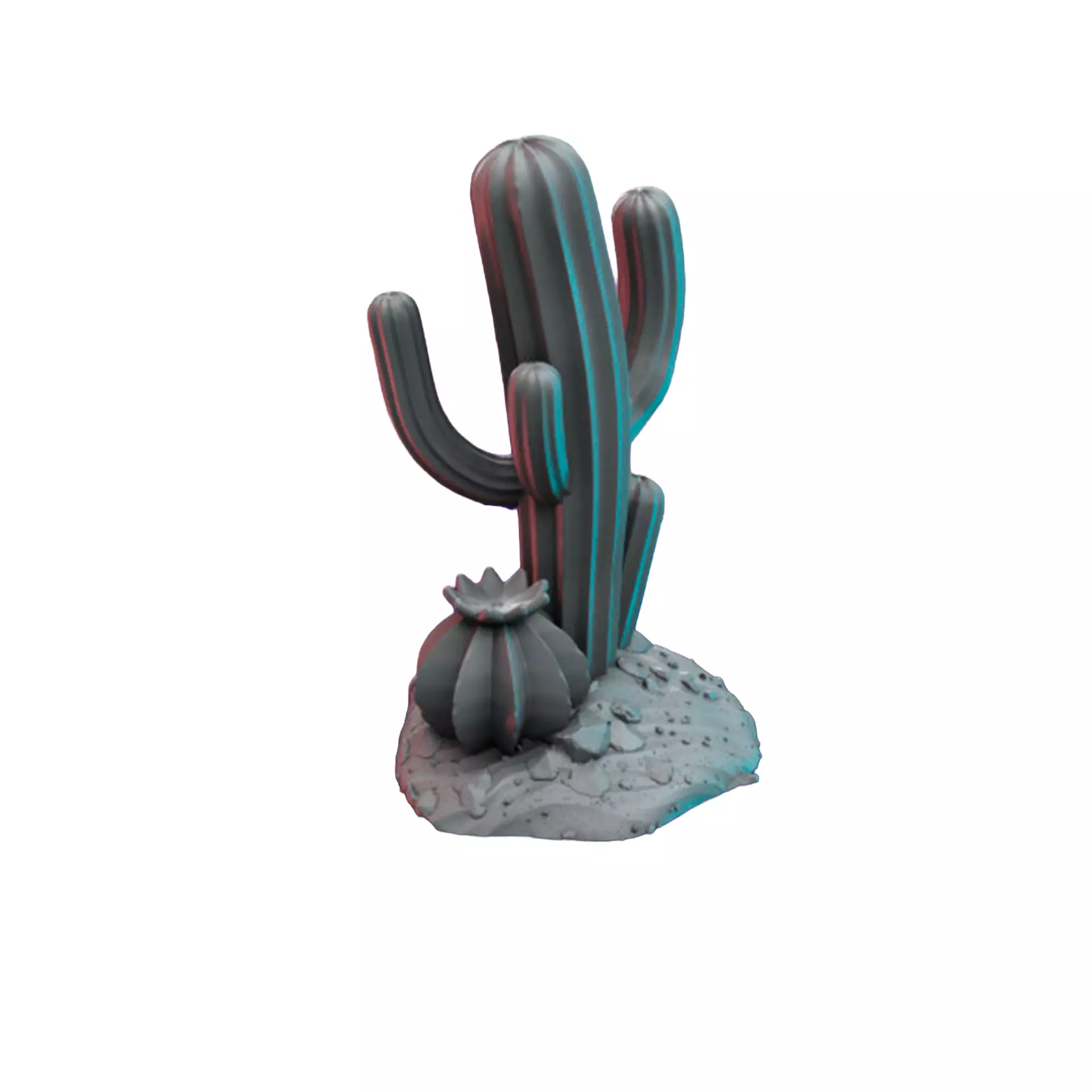 Cactus 3D Print STL Miniature RPG 3D print model