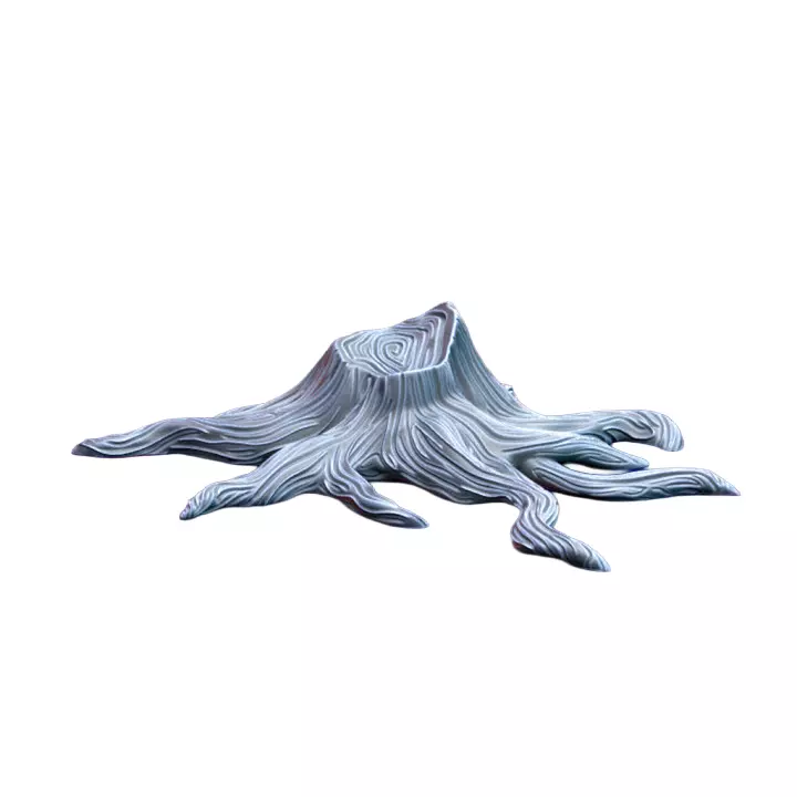 Tree Stump 3D Print STL Miniature RPG 3D print model