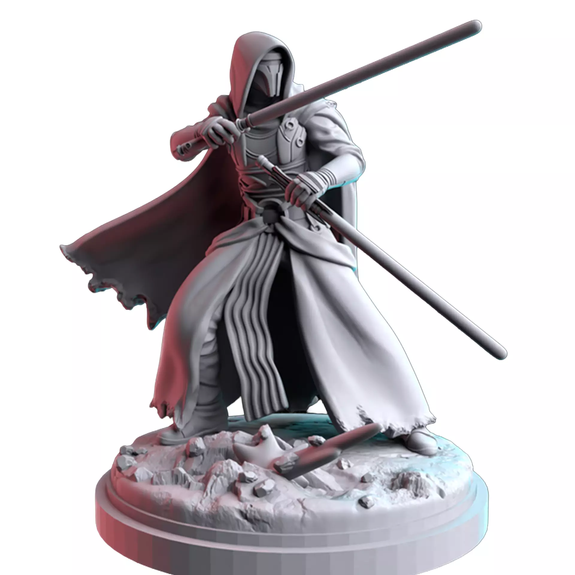 Dual Destiny 3D Print STL Miniature RPG 3D print model
