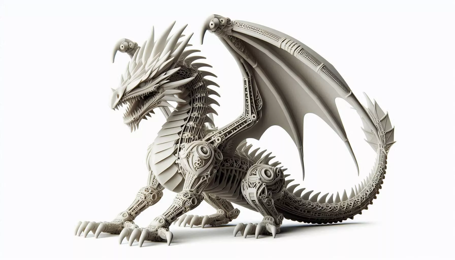 Fantasy Dragon 3D Model 3D print model