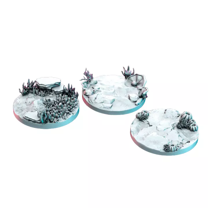 Underwater Base Toppers 3D Print STL Miniature RPG 3D print model