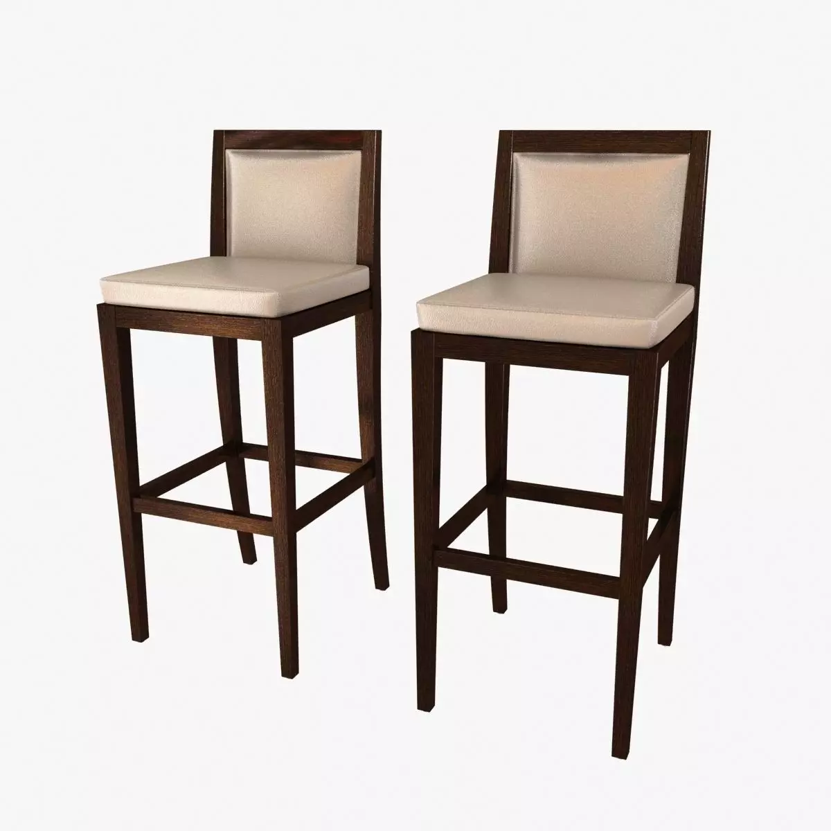 Custom made bar chair 3D model_0