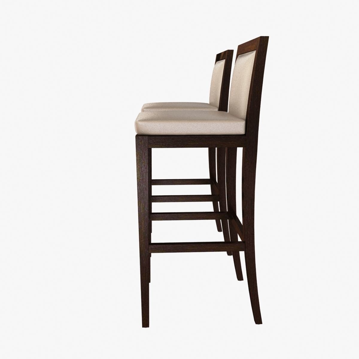 Custom made bar chair 3D model_2