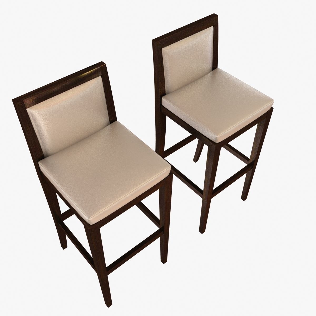 Custom made bar chair 3D model_6