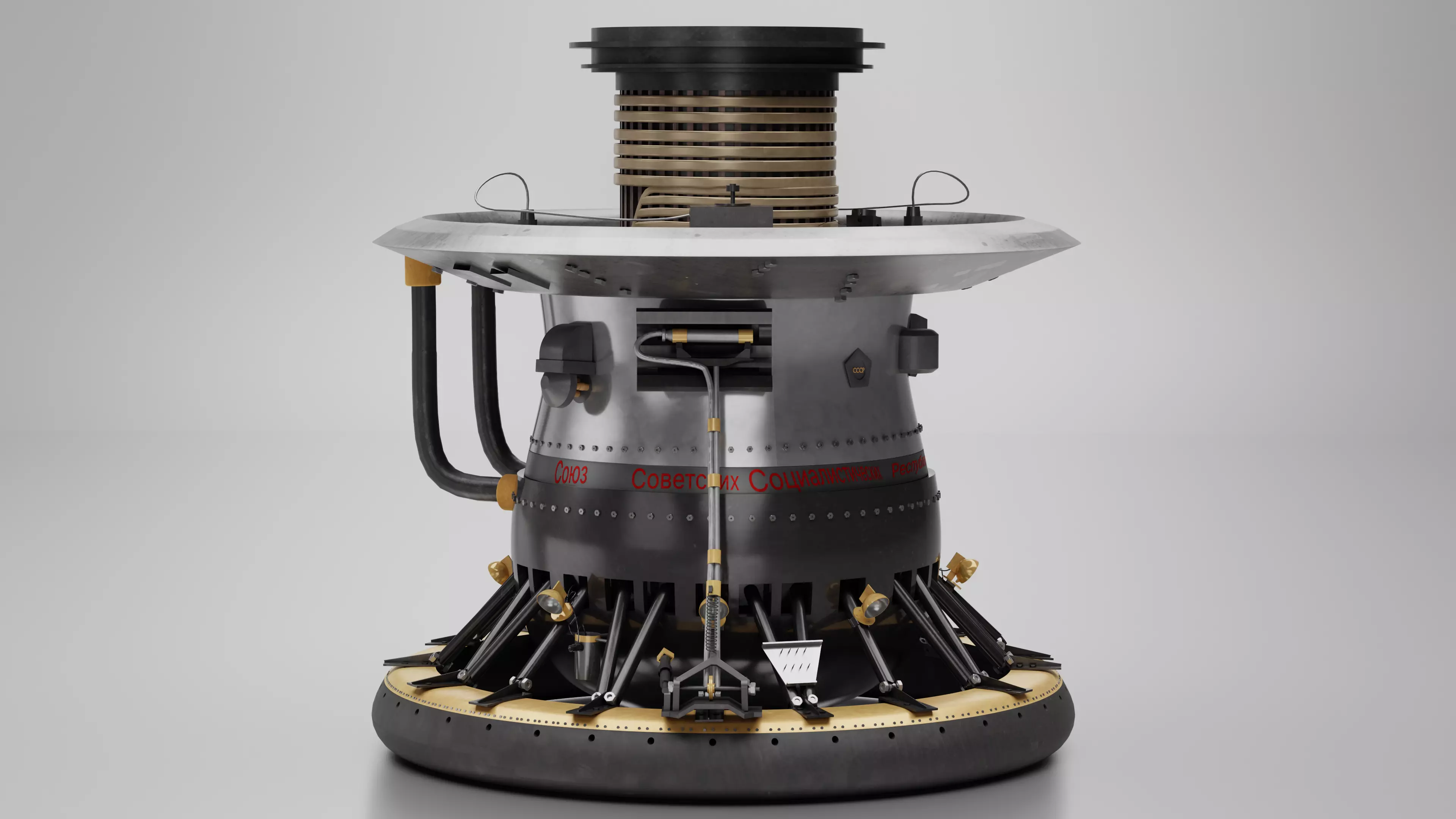 venera 9 3d soviet space probe 4k 3D model