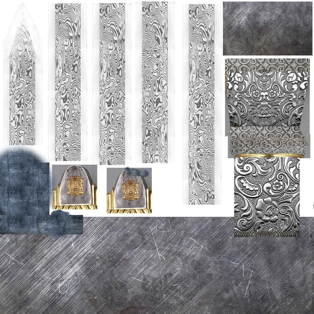 Knights sword Low-poly 3D model_5