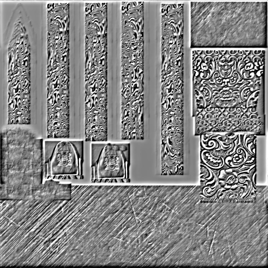 Knights sword Low-poly 3D model_6