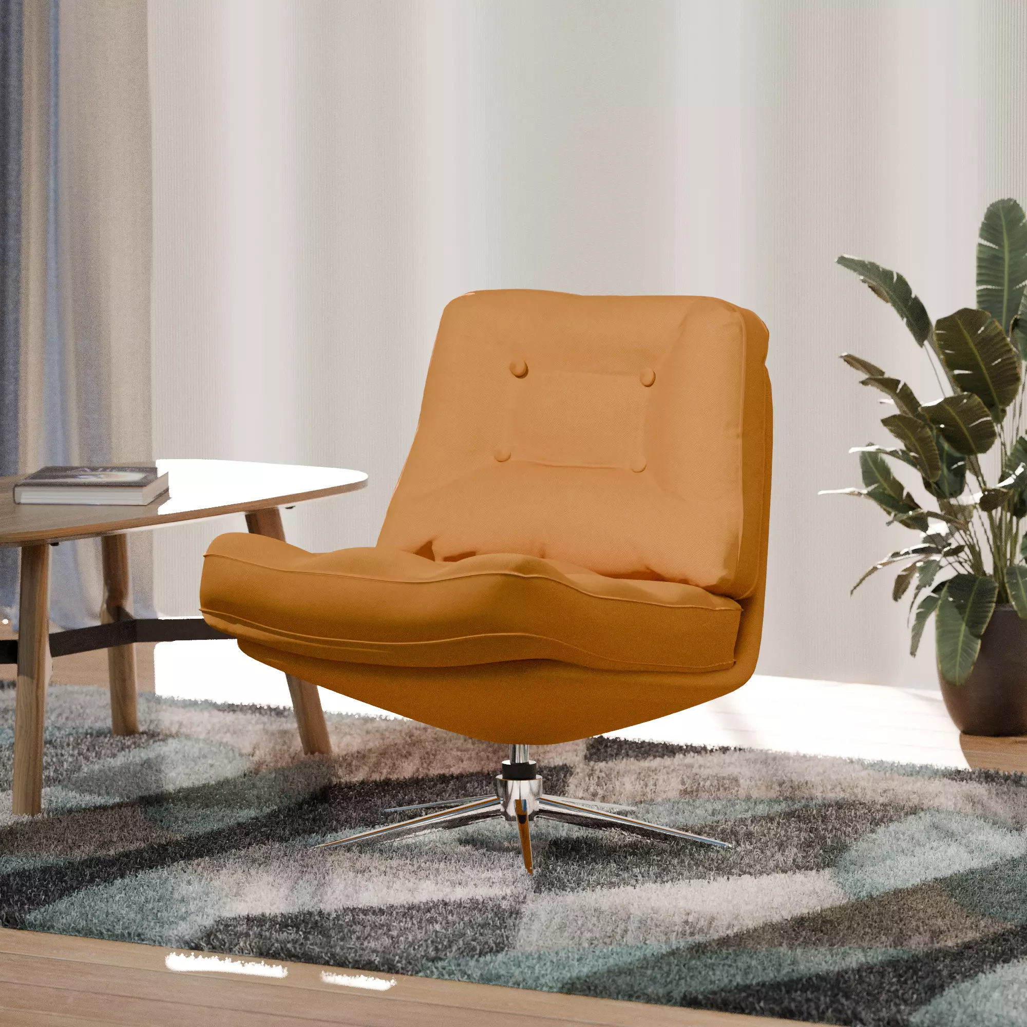 Comfy Arm Chair - Modern Scandinavian Design 3D model
