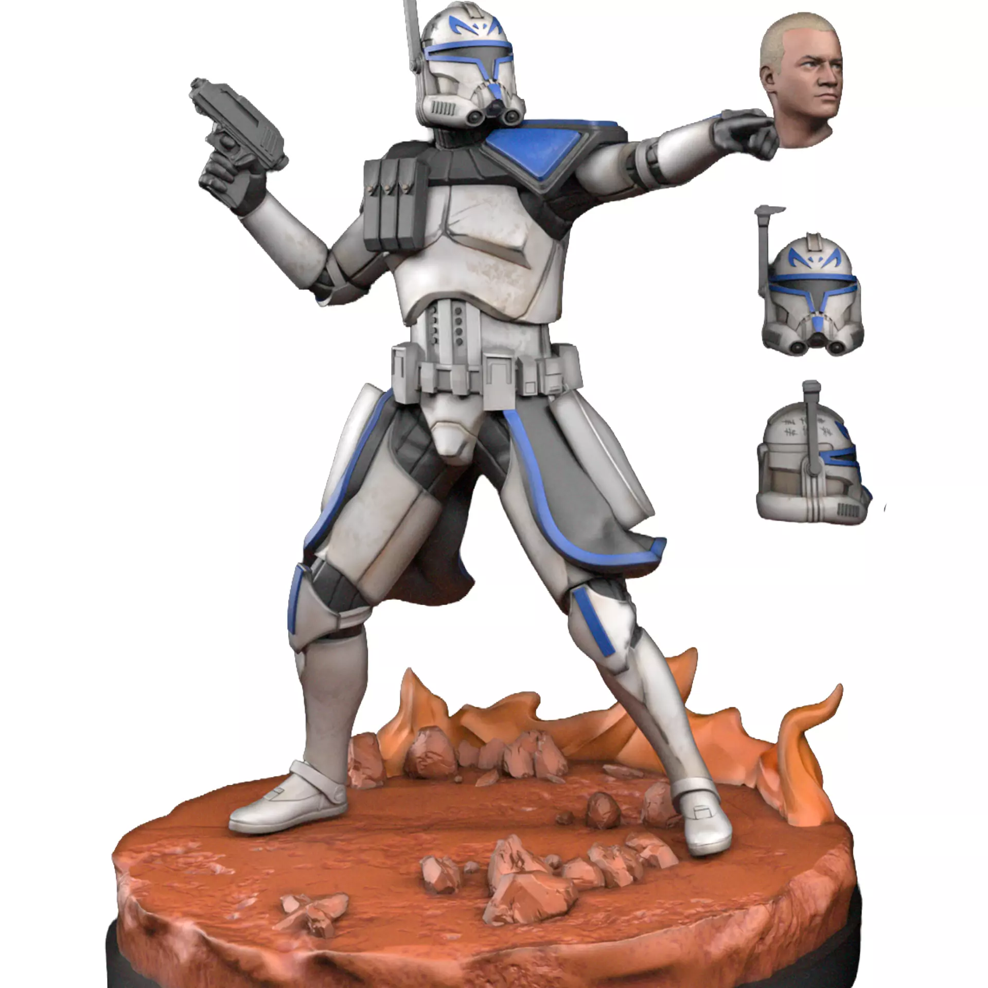 Captain Rex 3D Print STL Miniature RPG 3D print model