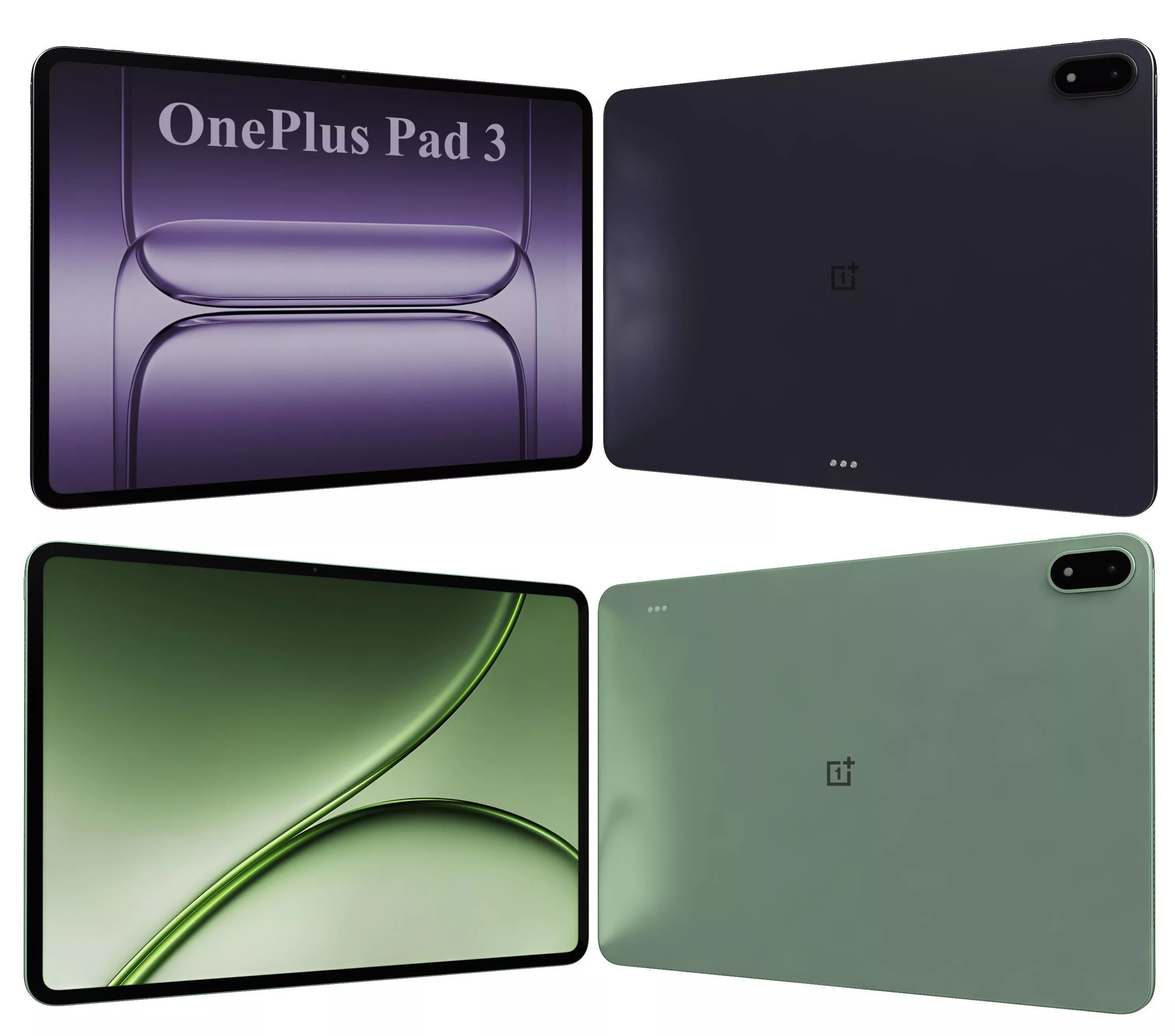 OnePlus Pad 3 Storm Blue And Pad 4 Sage Mist 3D model