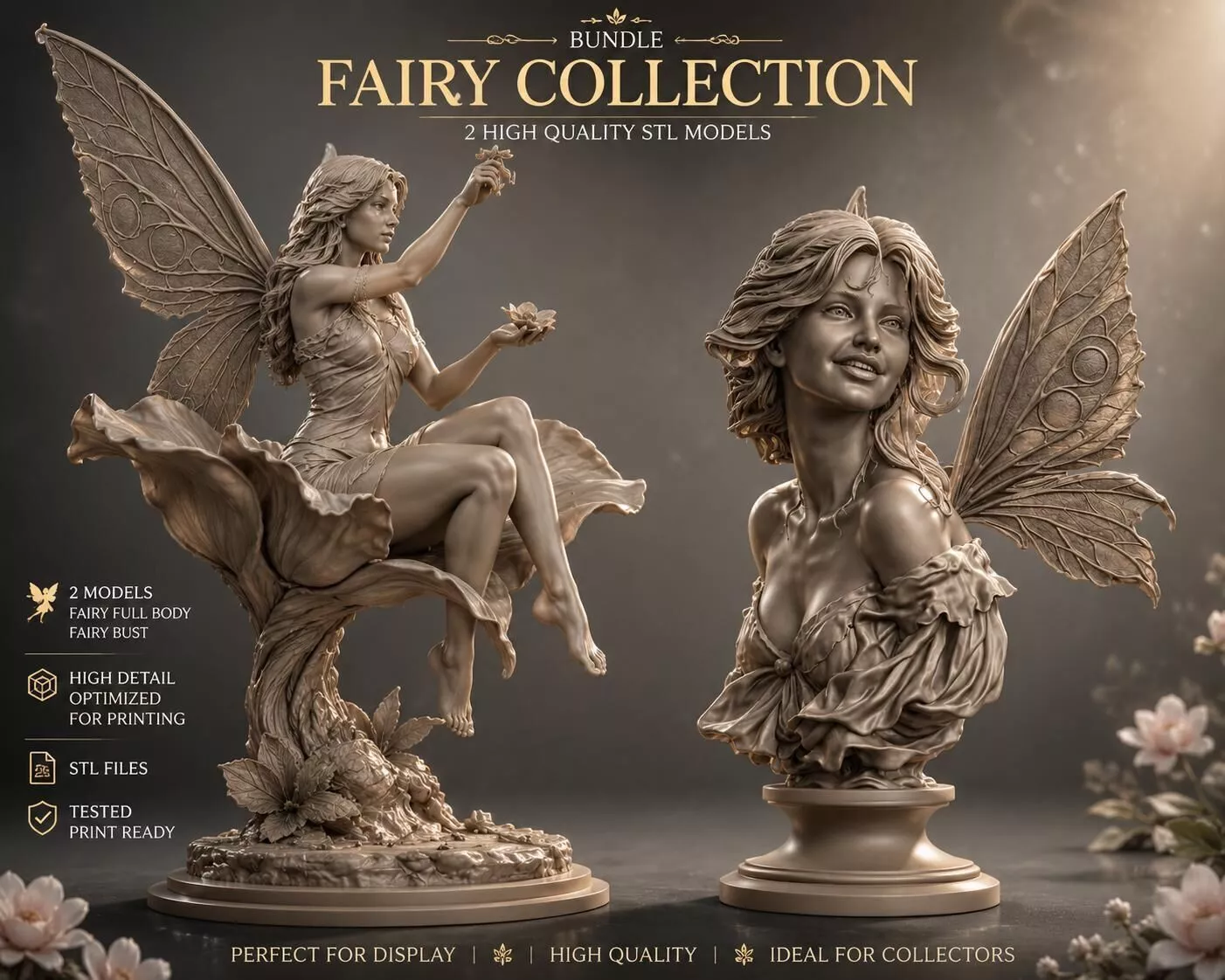 Velaria Collection STL Fantasy Fairy Bundle Resin 3D Print 3D print model