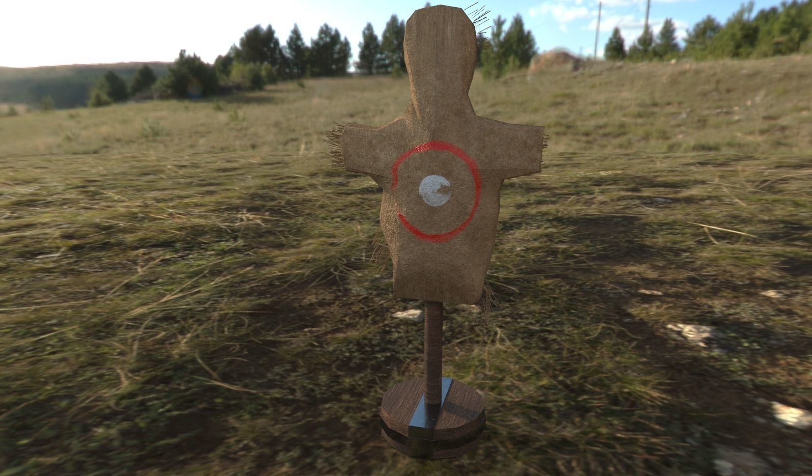 Training Dummy Low-poly 3D model_0